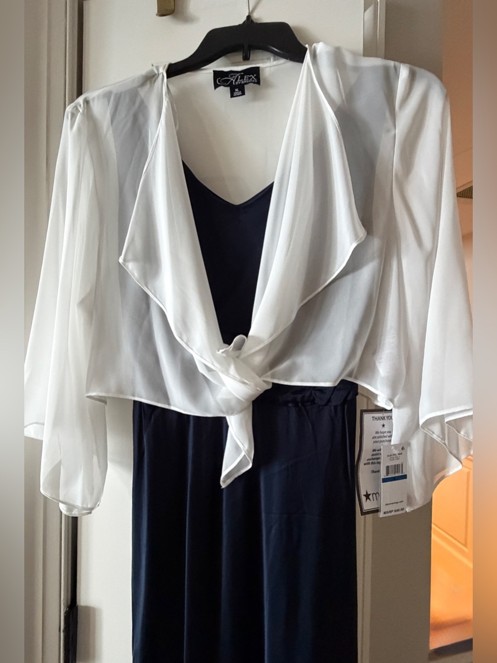 Sheer cropped jacket, Women Alex Evenings-